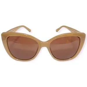 DIFF Rae Sunglasses Milky Light Brown Frame Brown Lens CatEye NWT New Diff Eyewear Rae Womens Cat Eye Sunglasses Gold Frame  main image 2